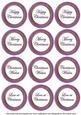 Purple Paint Christmas Mix1 Sentiment Round Toppers