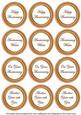 Borange Paint Anniversary Mix Sentiment Round Toppers