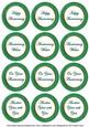 Dark Green Paint Anniversary Mix Sentiment Round Toppers