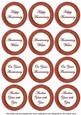 Dark Red Paint Anniversary Mix Sentiment Round Toppers