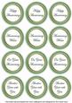 Mid Green Paint Anniversary Mix Sentiment Round Toppers