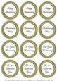 Olive Paint Anniversary Mix Sentiment Round Toppers