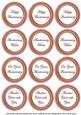 Pink Paint Anniversary Mix Sentiment Round Toppers
