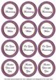 Purple Paint Anniversary Mix Sentiment Round Toppers
