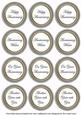 Silver Paint Anniversary Mix Sentiment Round Toppers