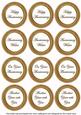 Vintage Tea Paint Anniversary Mix Sentiment Round Toppers