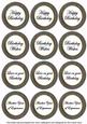 Black Paint Birthday Mix1 Sentiment Round Toppers