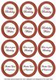 Dark Red Paint Birthday Mix1 Sentiment Round Toppers