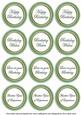 Mid Green Paint Birthday Mix1 Sentiment Round Toppers
