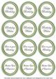 Mint Green Paint Birthday Mix1 Sentiment Round Toppers
