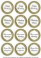 Olive Paint Birthday Mix1 Sentiment Round Toppers
