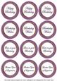 Purple Paint Birthday Mix1 Sentiment Round Toppers
