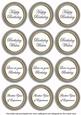 Silver Paint Birthday Mix1 Sentiment Round Toppers