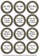 Black Paint Get Well Soon Mix Sentiment Round Toppers