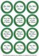 Dark Green Paint Get Well Soon Mix Sentiment Round Toppers