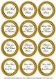 Gold Paint Get Well Soon Mix Sentiment Round Toppers