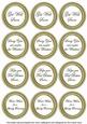 Olive Paint Get Well Soon Mix Sentiment Round Toppers