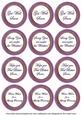 Purple Paint Get Well Soon Mix Sentiment Round Toppers