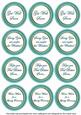 Teal Paint Get Well Soon Mix Sentiment Round Toppers