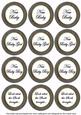 Black Paint New Baby Mix1 Sentiment Round Toppers