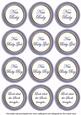 Blue Paint New Baby Mix1 Sentiment Round Toppers