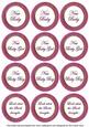 Cerise Paint New Baby Mix1 Sentiment Round Toppers