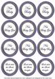 Dark Blue Paint New Baby Mix1 Sentiment Round Toppers