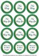 Dark Green Paint New Baby Mix1 Sentiment Round Toppers