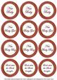 Dark Red Paint New Baby Mix1 Sentiment Round Toppers