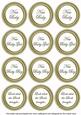 Olive Paint New Baby Mix1 Sentiment Round Toppers