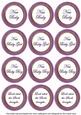 Purple Paint New Baby Mix1 Sentiment Round Toppers