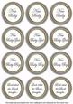 Silver Paint New Baby Mix1 Sentiment Round Toppers