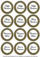 Black Goldflake Christmas Mix1 Sentiment Round Toppers