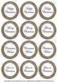 Blue Goldflake Christmas Mix1 Sentiment Round Toppers