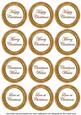 Borange Goldflake Christmas Mix1 Sentiment Round Toppers