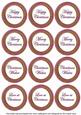 Cerise Goldflake Christmas Mix1 Sentiment Round Toppers