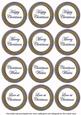 Dark Blue Goldflake Christmas Mix1 Sentiment Round Toppers