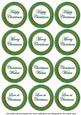 Dark Green Goldflake Christmas Mix1 Sentiment Round Toppers