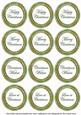 Mid Green Goldflake Christmas Mix1 Sentiment Round Toppers