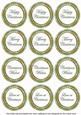 Mint Green Goldflake Christmas Mix1 Sentiment Round Toppers