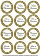Olive Goldflake Christmas Mix1 Sentiment Round Toppers
