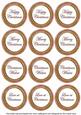 Pink Goldflake Christmas Mix1 Sentiment Round Toppers