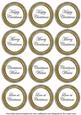 Silver Goldflake Christmas Mix1 Sentiment Round Toppers