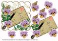 Lilac Pansy Just a Note Ink Saver 6in Step by Step