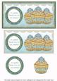 Teal Vintage Cupcake Thanks for My Present Dl Topper