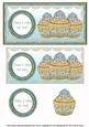 Teal Vintage Cupcake Have Cake on Me! Dl Topper