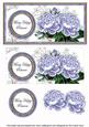 Pale Blue Roses Many Happy Returns Dl Decoupage Topper