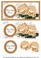 Peach Roses Many Happy Returns Dl Decoupage Topper