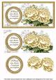 Cream Roses If Friends Were -  Dl Decoupage Topper