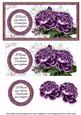 Dpurple Roses If Friends Were -  Dl Decoupage Topper